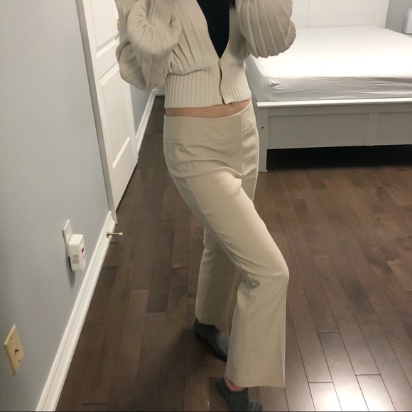 Y2K Beige Flare Pants - Picture 2 of 7